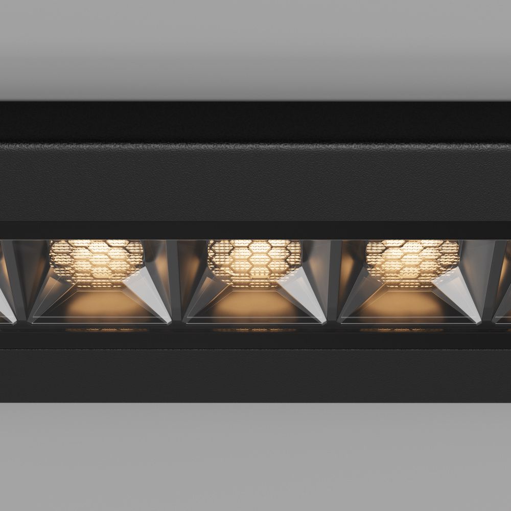 Встраиваемый светильник 28*5,2-5,7 см, LED*12W, 3000K, Maytoni Ghost O488DL-L12GF3K, Графит