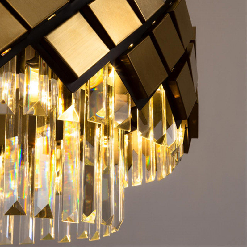 Светильник 50 см, Arte Lamp Amelia A1039SP-10BK, черный-золото
