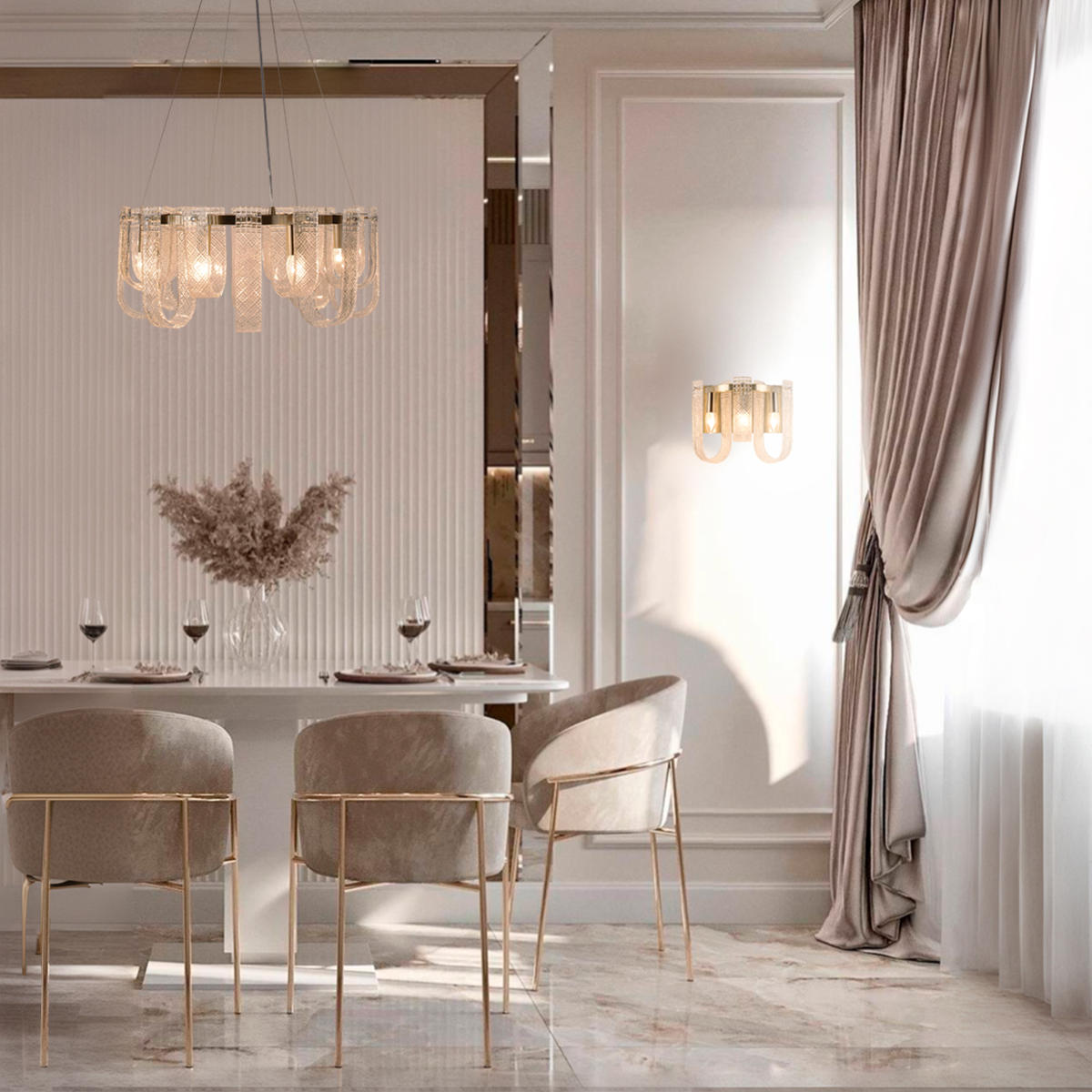 Подвесной светильник 56*25 см, 12*E14 LOFT IT Jersey бронза 10296/600