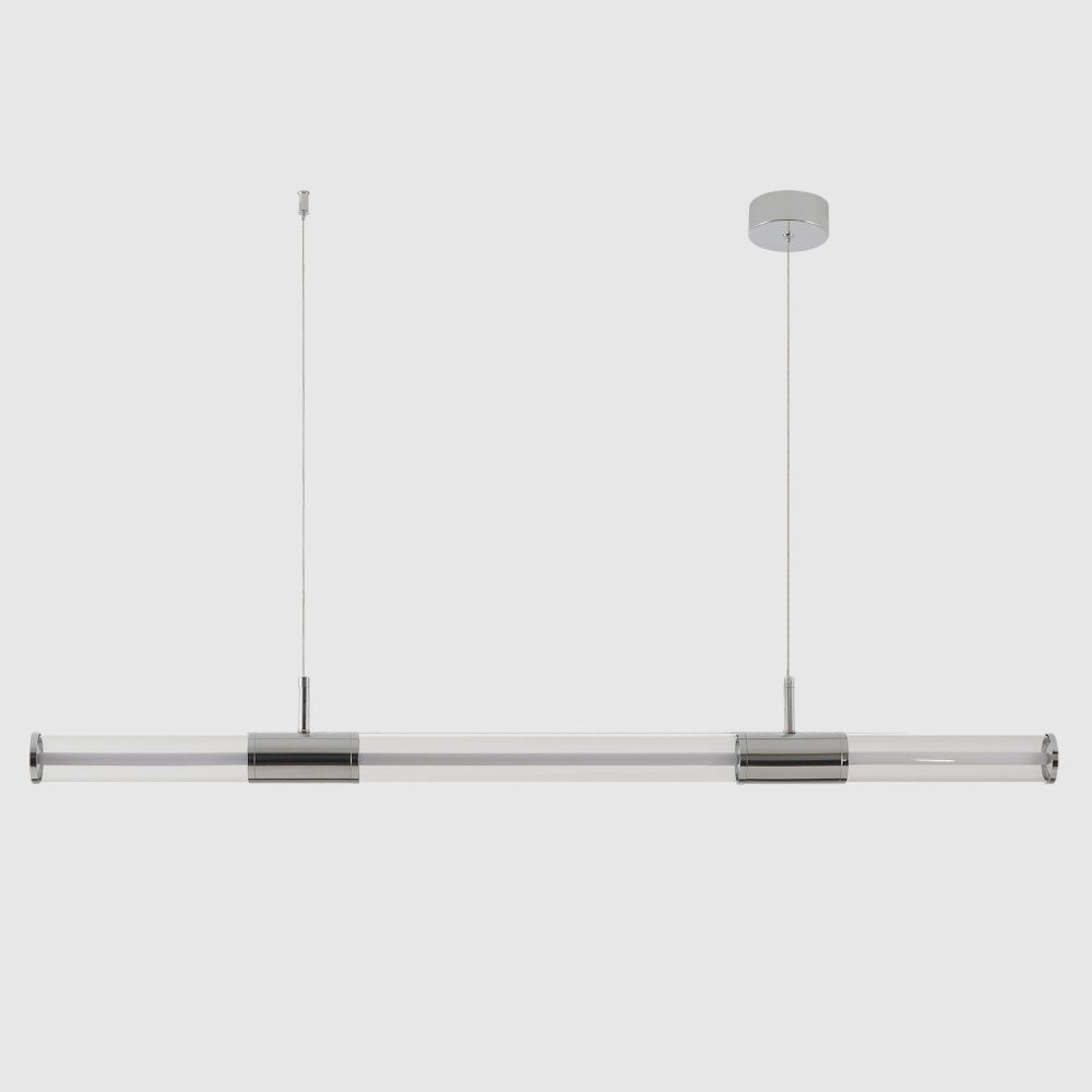 Светильник 120 см, 24W, 3000K, Crystal Lux LINEUP SP24W LED CHROME, хром