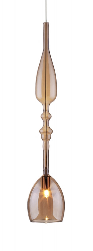 Светильник подвесной 9 см, Crystal Lux LUX NEW SP1 C AMBER Золотой