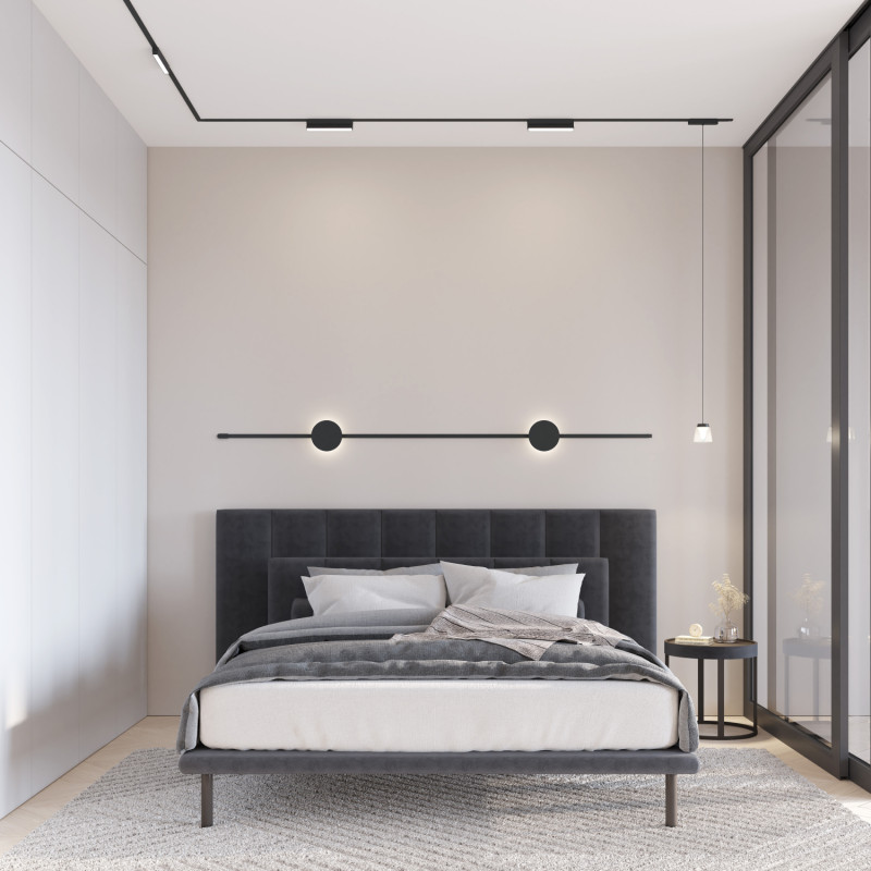 Светильник на шине 23*2,6*3,6 см, LED * 9W, 3000-6500К, Denkirs Air Linear DK5360-BK, черный