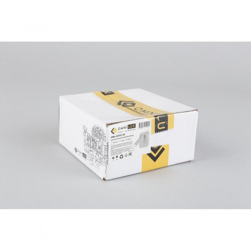Бра 8*13*13 см 9W, K, Omnilux Omnilux 207 OML-20701-02, белый