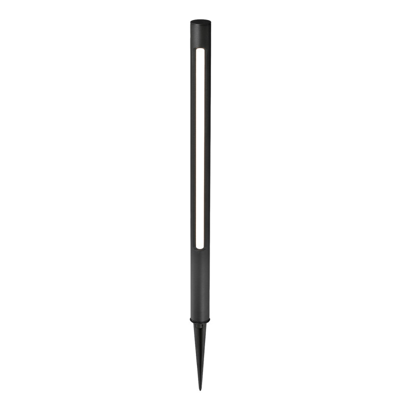 Грунтовый светильник 4*76,5 см, 1*LED, 8W, 3000К, Favourite Lance 4394-1T черный