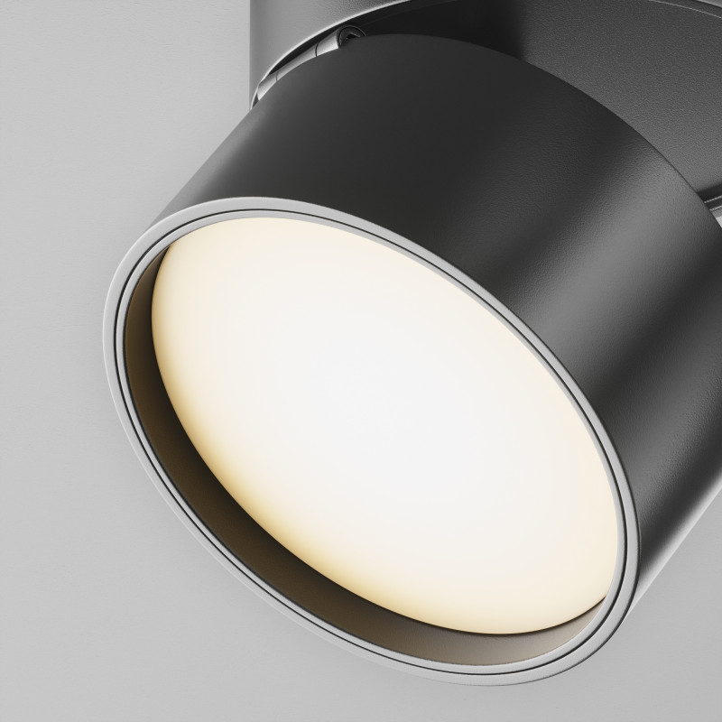 Трековый светильник 9 см, 12W, 3000K, Maytoni ONDA TR007-1-12W3K-B-1, черный
