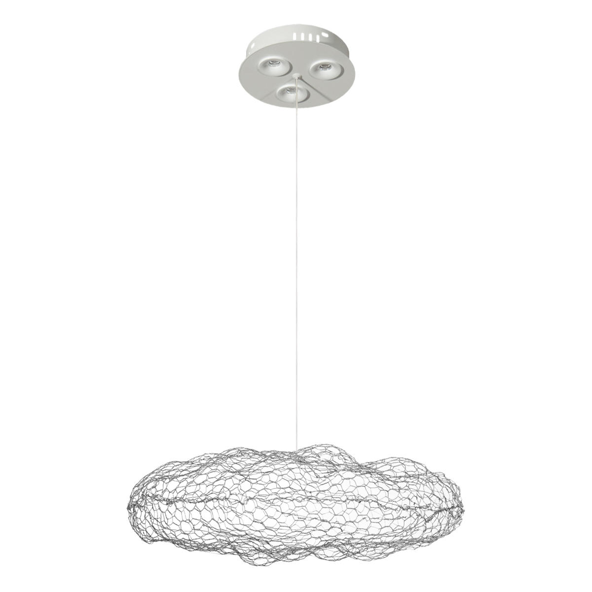 Подвесной светильник 55*35 см, LED 3000K LOFT IT Cloud 10247/550 Silver серебро