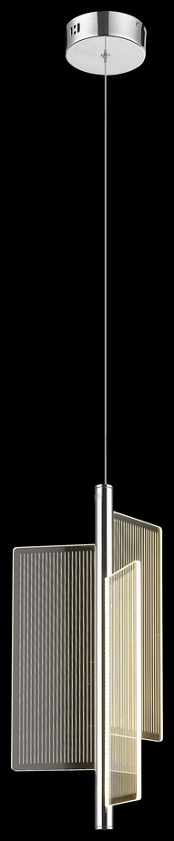 Светильник подвесной Wertmark Hedda WE454.01.103, 25*25 см, хром
