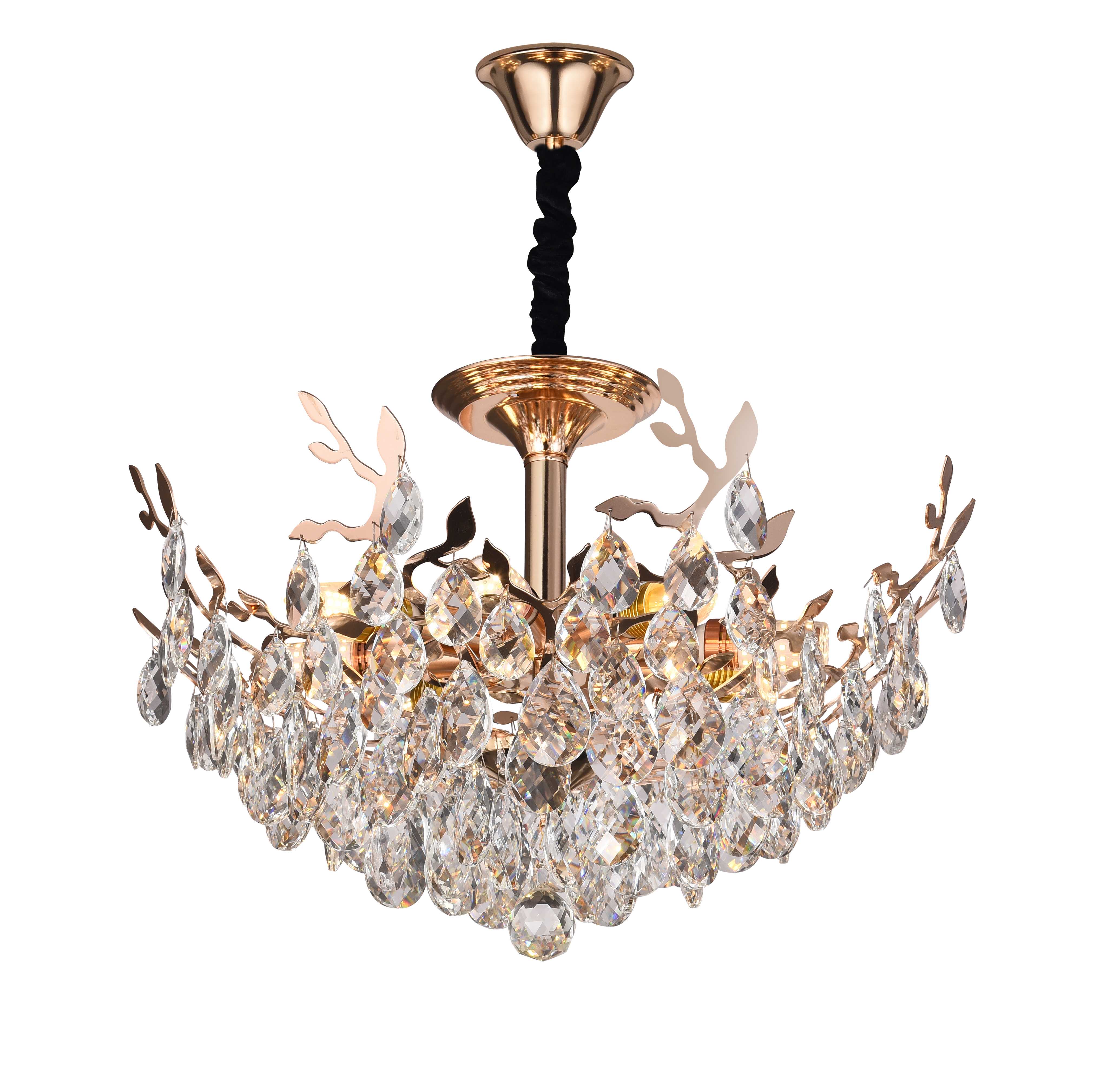 Люстра 600*360, 8*E14, 40W NewRgy Cristallo 9308/8 FGD, Золото