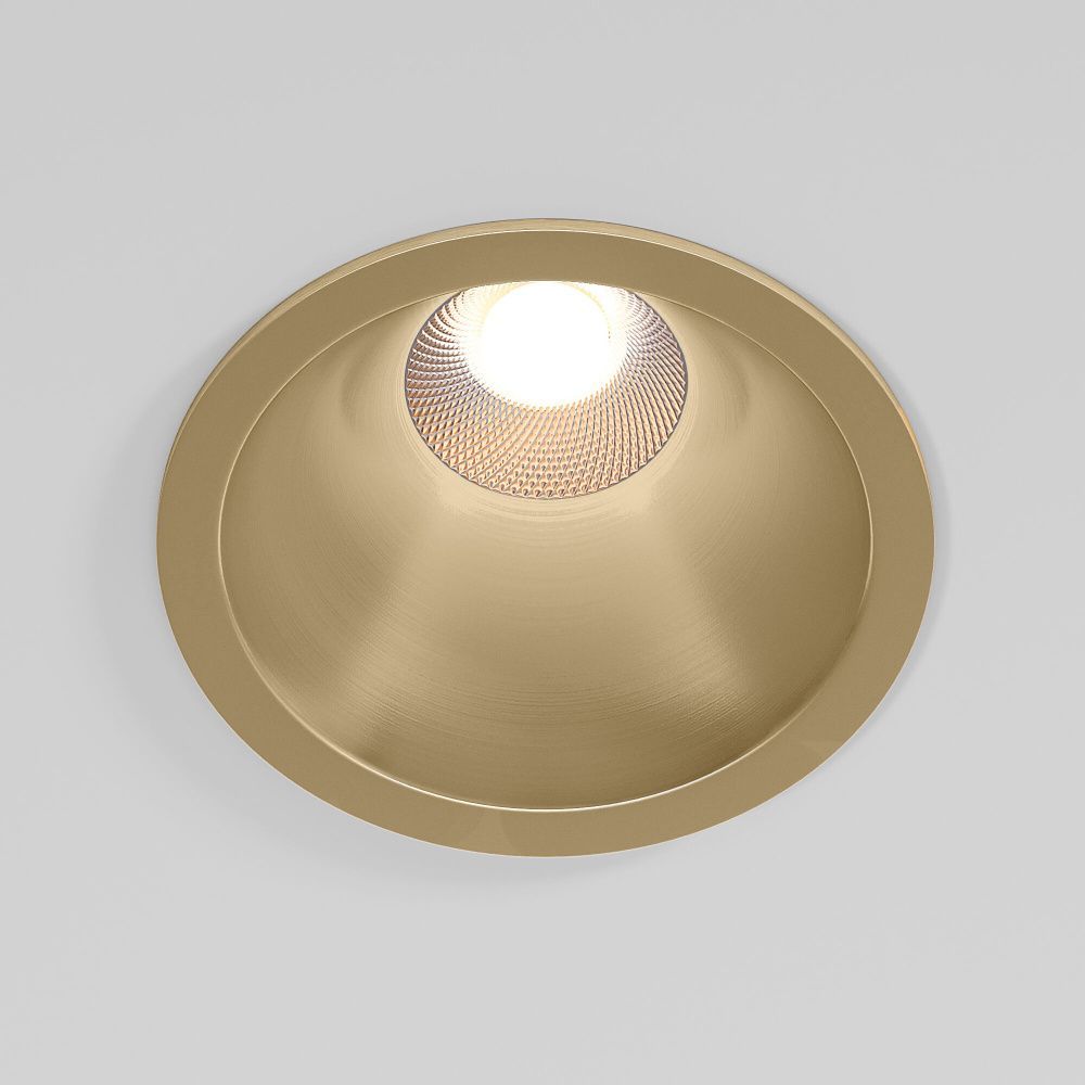 Потолочный акцентный светильник 8*8*6 см, LED, 15W, 4000K, Elektrostandard Forte 25071/LED, латунь