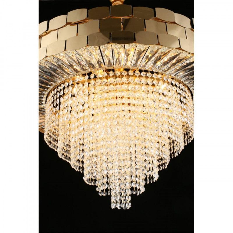 Каскадная люстра 80*70-140 см, 18*E14, 60W, Aployt Dzhoell APL.823.03.18, золотой