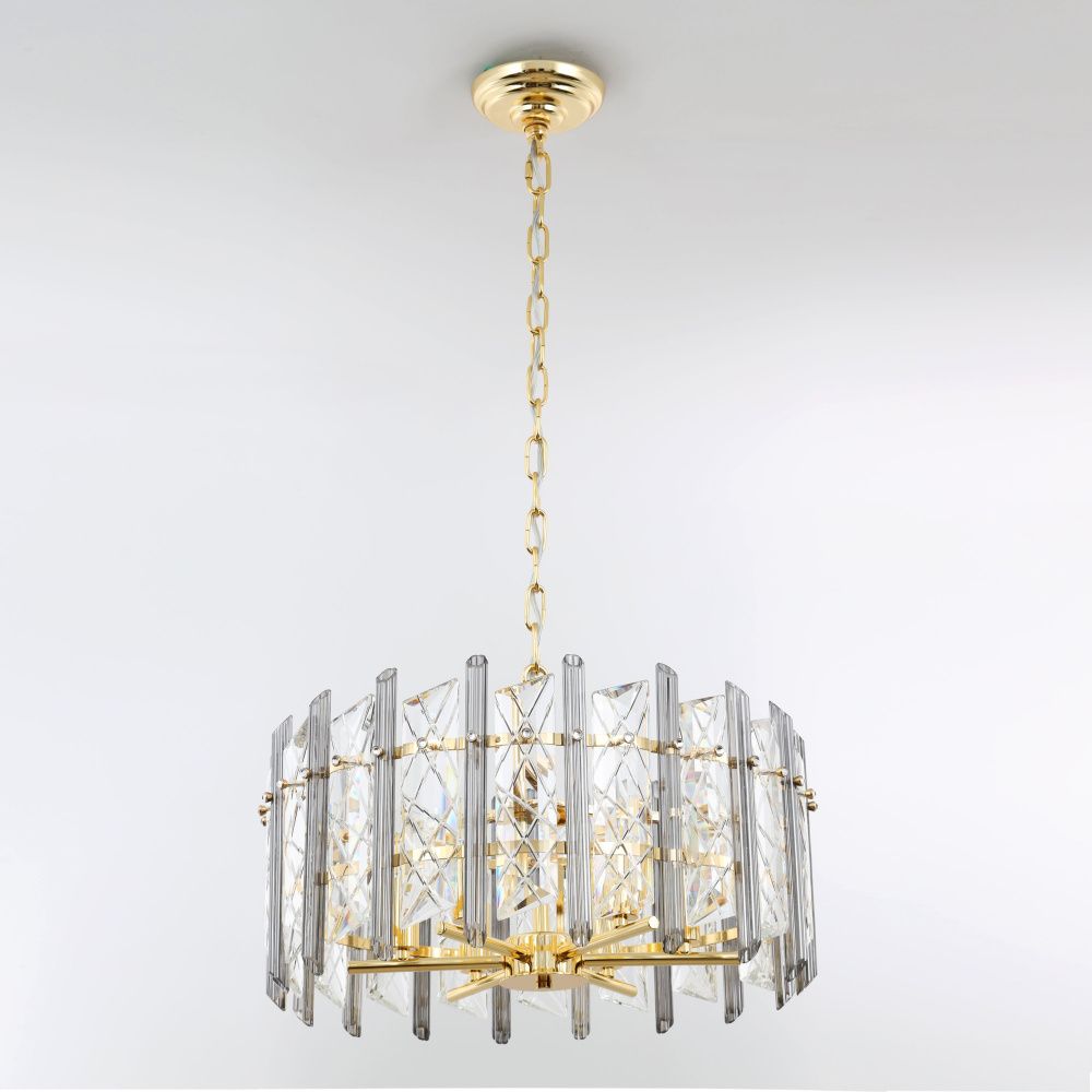 Подвесная люстра 50*50*95 см, Е14 6x40W, Золото MODELUX ML.20215.6