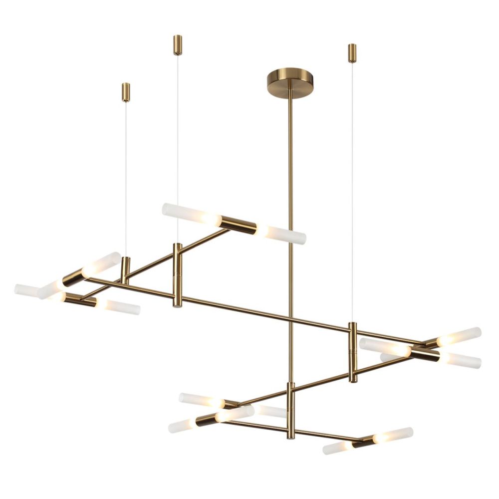 Потолочный светильник 123*12*133- см, 16*G9*640W, Odeon Light Defance 4306/16, бронзовый