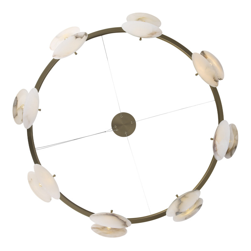 Светильник  подвесной CLAM 8*G9*5W 4000K ST LUCE SL1520.303.08 латунь