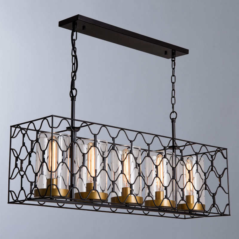 Подвесной светильник, черный-золото, Divinare Dunkan 2021/04 SP-5