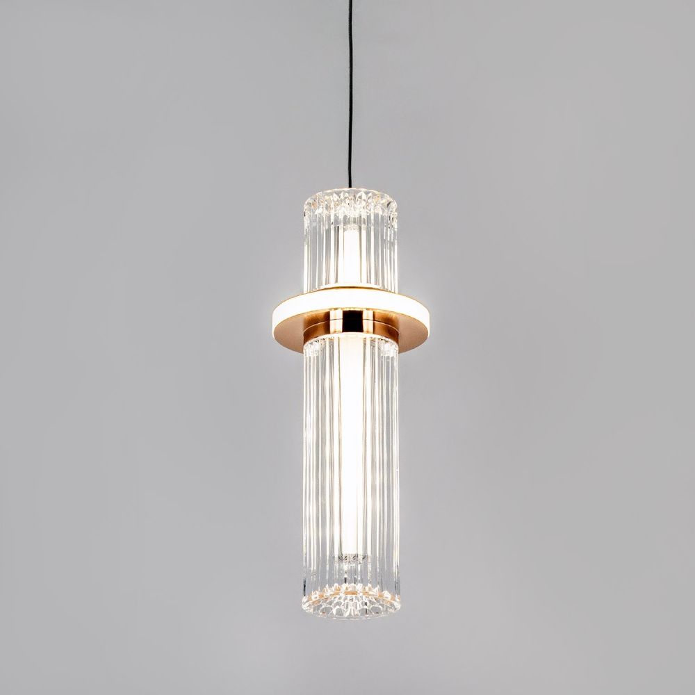 Подвесной светильник 9*9*190 см, LED 12W, 4000K, Золото MODELUX ML.3316.1