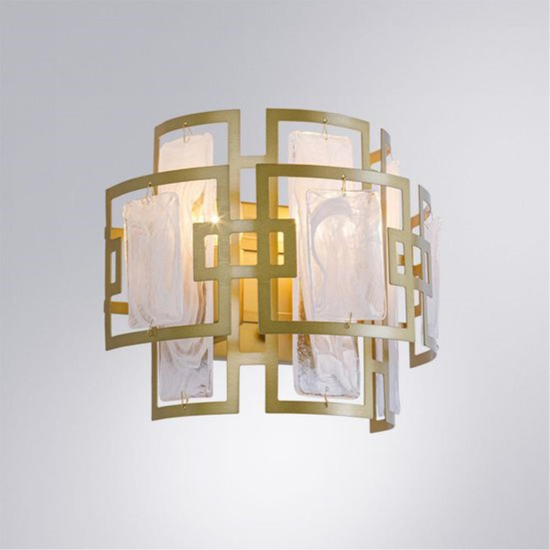 Настенный светильник 28 см, Arte Lamp BLAKE A4087AP-2SG, золотистый