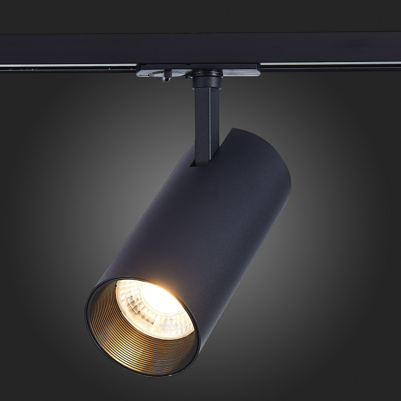 Трековый светильник 18*8 см, 30W, 4000K ST LUCE ST350.446.30.36 Матовый черный