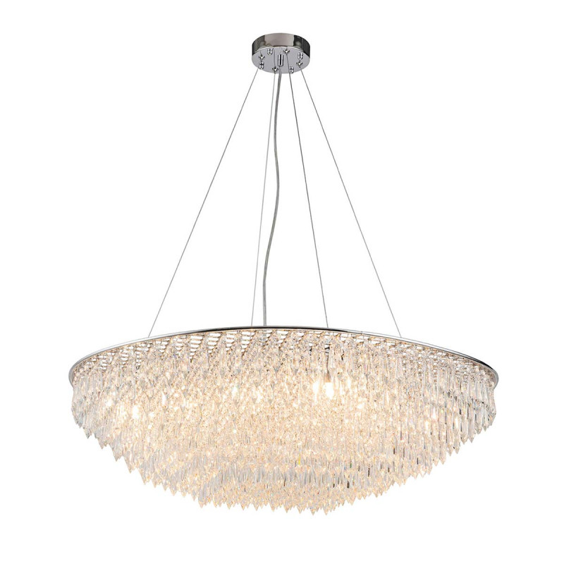 Подвесной светильник 810*810*255/1050 мм, 12*G9 хром Indigo Intrigo V000369, 12028/12P Chrome