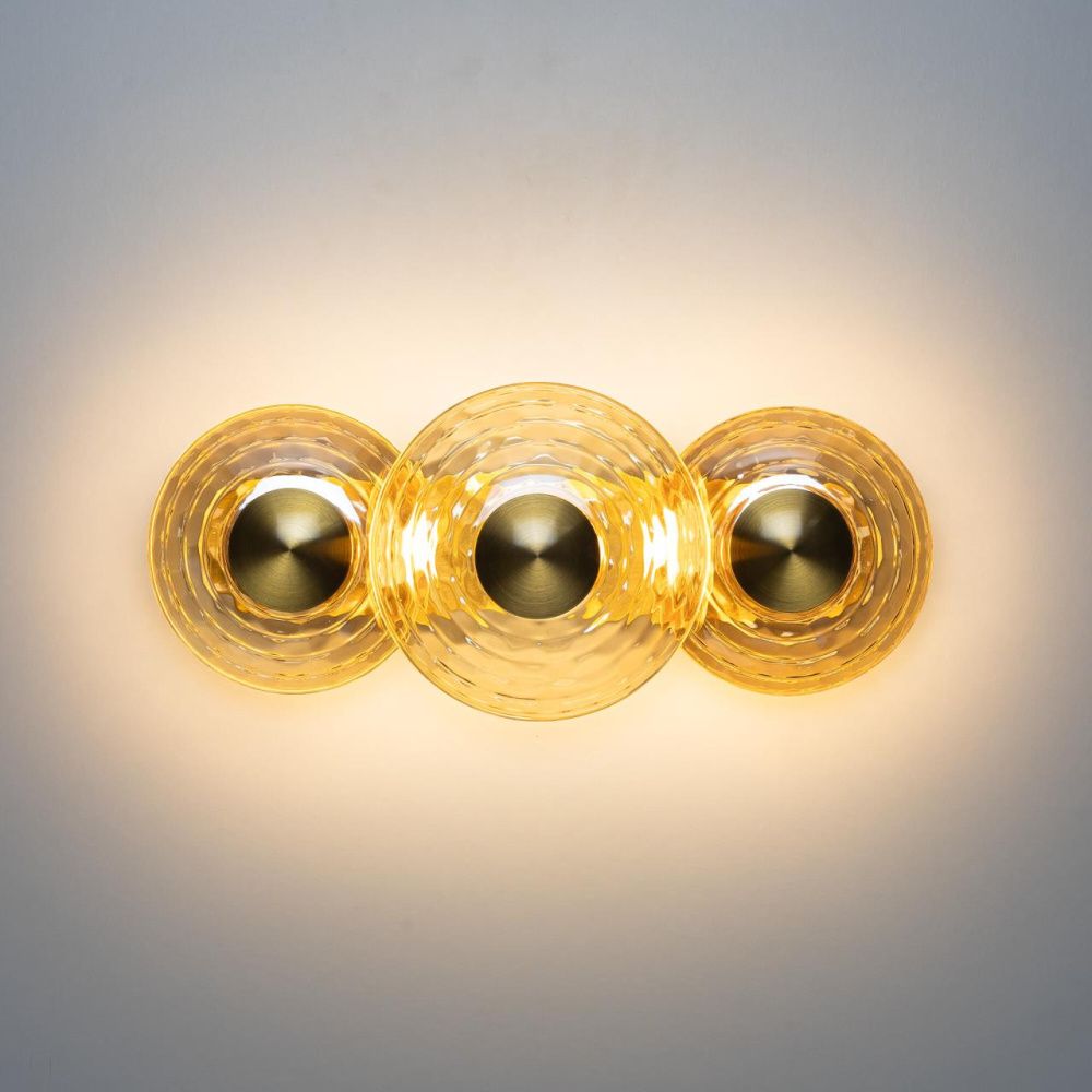 Светильник 35 см, 18W, 3000K, Citilux JANTAR CL240333, латунь