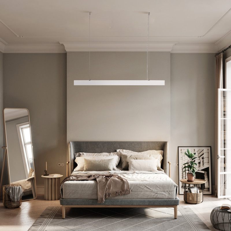 Подвесной светодиодный светильник 120 см Maytoni Vinder P051PL-L40W4K, 40W LED, 4000K, белый