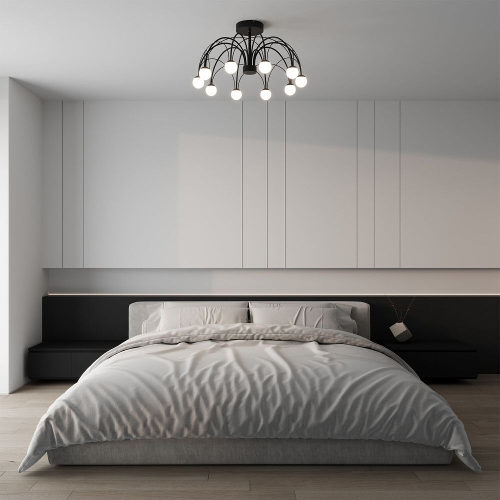 Светильник 65*65*35 см, LED*35W, 4000K, Eurosvet Ragno 90035/10, черный, a069307