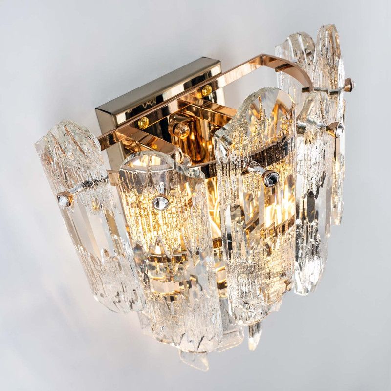 Настенный светильник 23x14x26см, Е14, 2x40Вт, , Modelux ML.7083.02 GD Золото