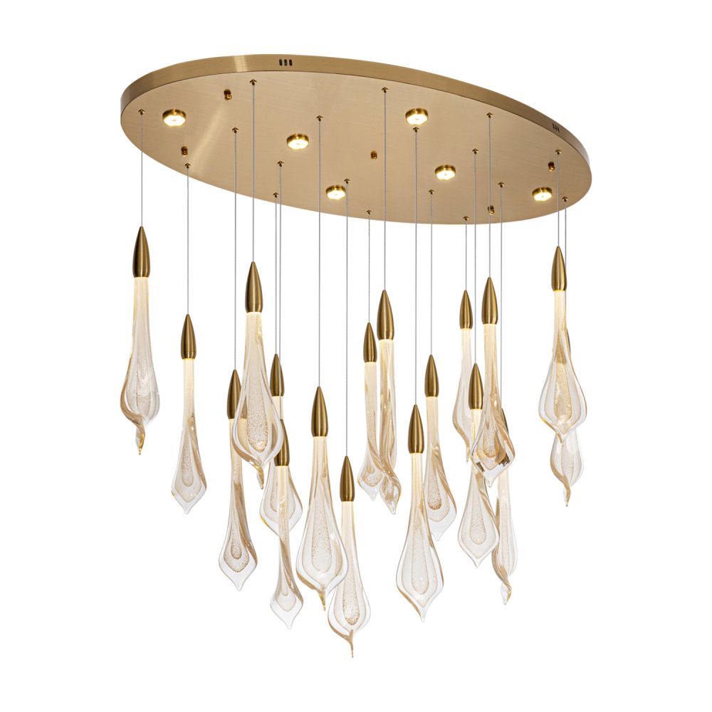 Светильник 120*120*150 см, LED*77W, 4000K, Modelux  ML.89181.18 BS, Латунь