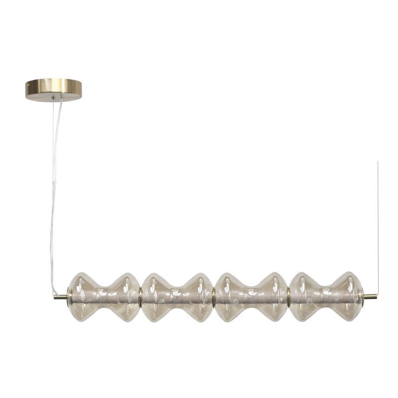 Подвесной светильник 90*14*-200 см, 1*LED, 22W, 3000K, ST-Luce Spine SL6136.223.01, золотой