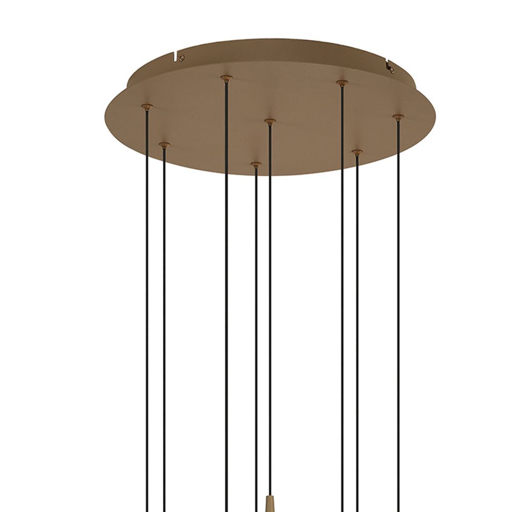 Люстра подвесная 40*200 см, 8*LED*5W, 3000K, Mantra Andromeda MAN8933, золотой