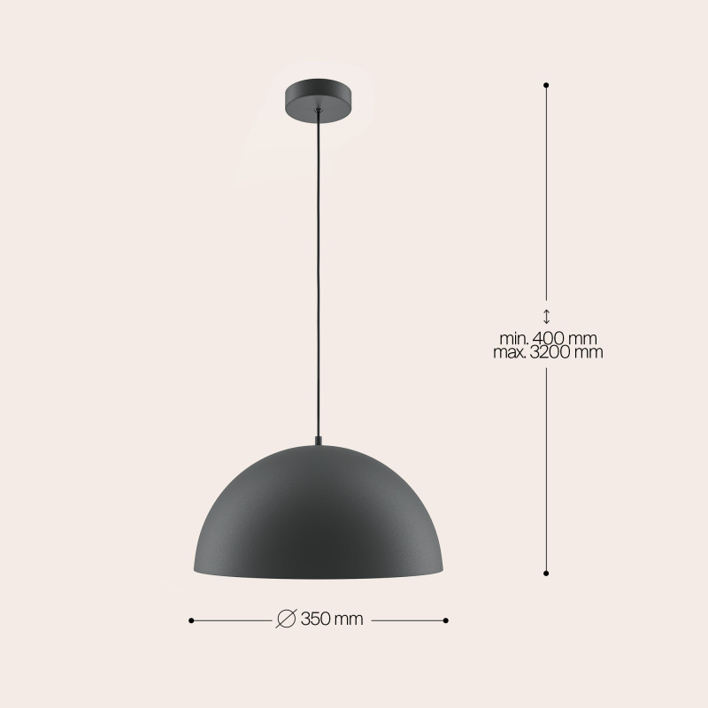 Подвесной светильник  35*0*15,5*40 см, E27 1 40W, К, Черный Maytoni Basic colors MOD168PL-01B