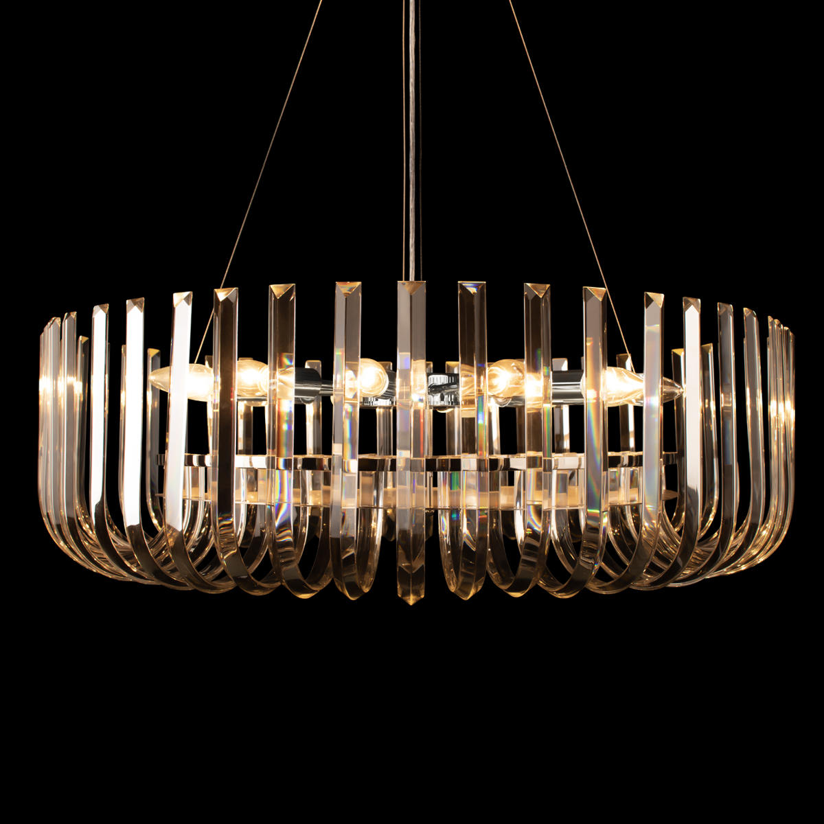 Подвесной светильник 80*25 см, 12*E14 LOFT IT Dakota никель 10300/800 Nickel