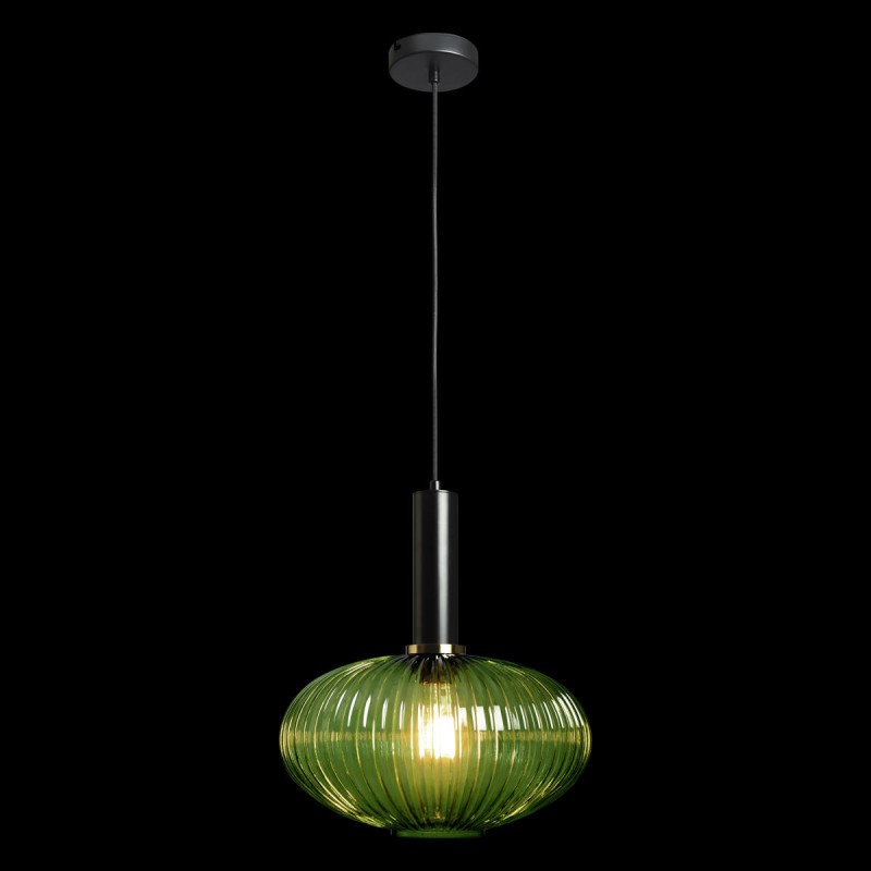 Подвесной светильник 30 см LOFT IT Iris 2072-C+BL черный, латунь