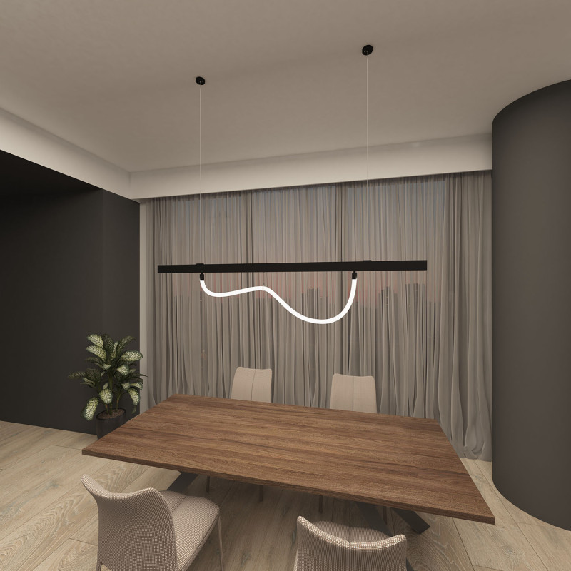 Фиксатор трекового светильника SMART RAY Denkirs DK8064-BK, черный