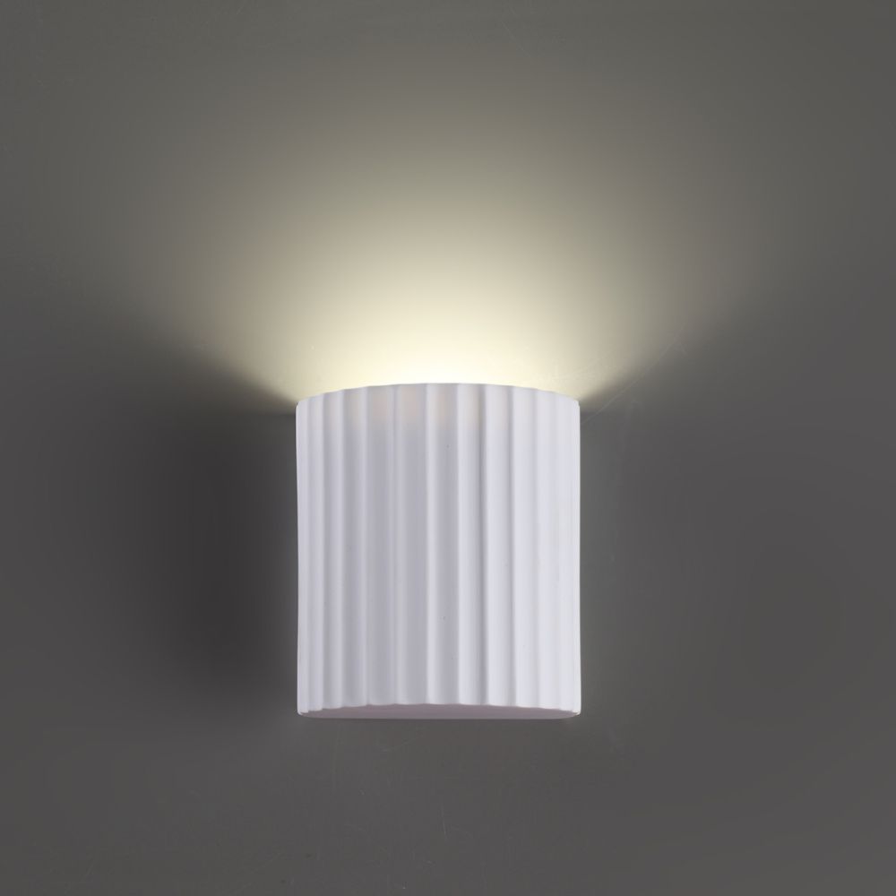 Светильник 12 см, Novotech 371015, белый гипс