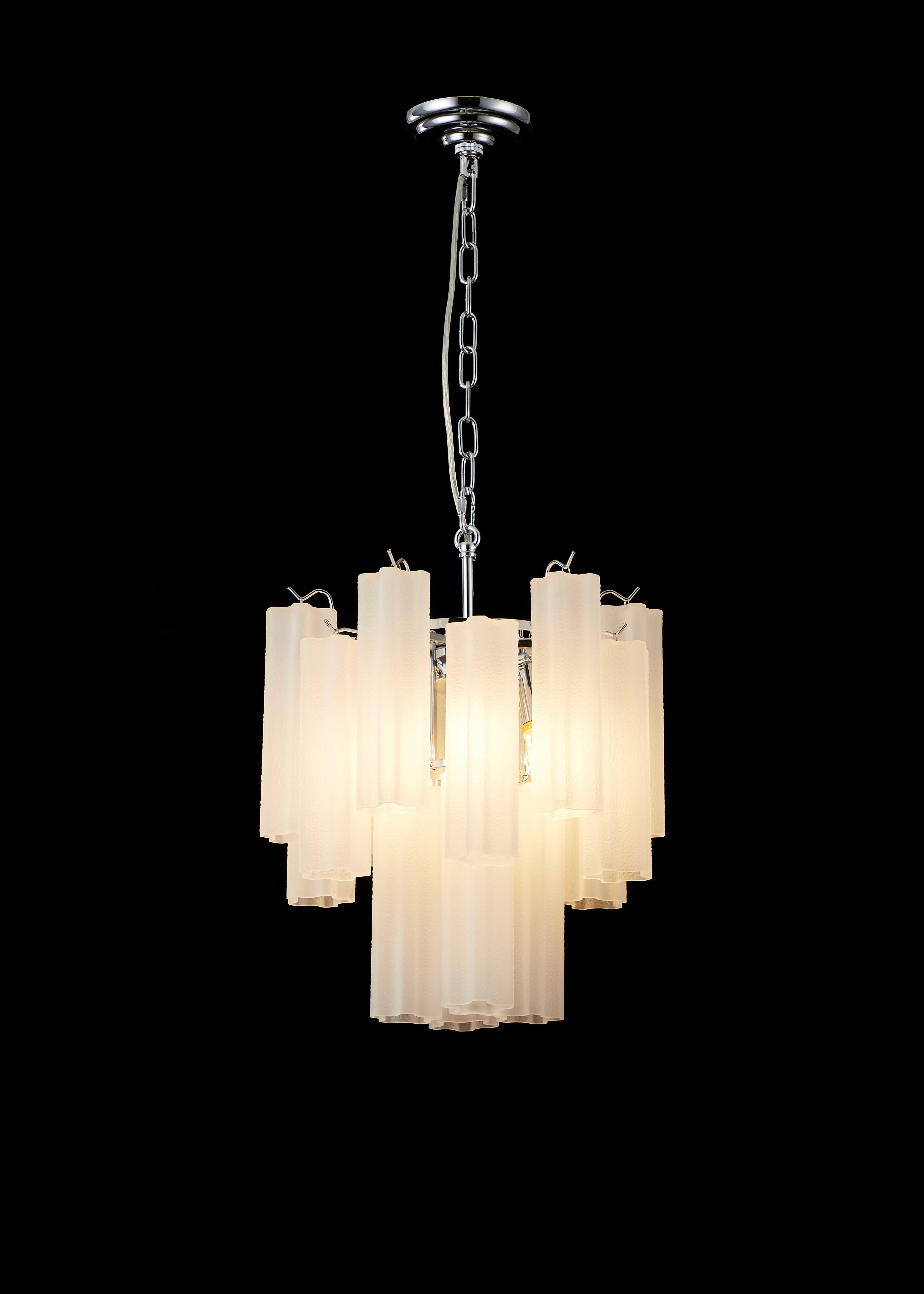 Люстра 400*460, 4*E14, 40W NewRgy Cristallo NW506-ф400*H460 CHROME, Хром