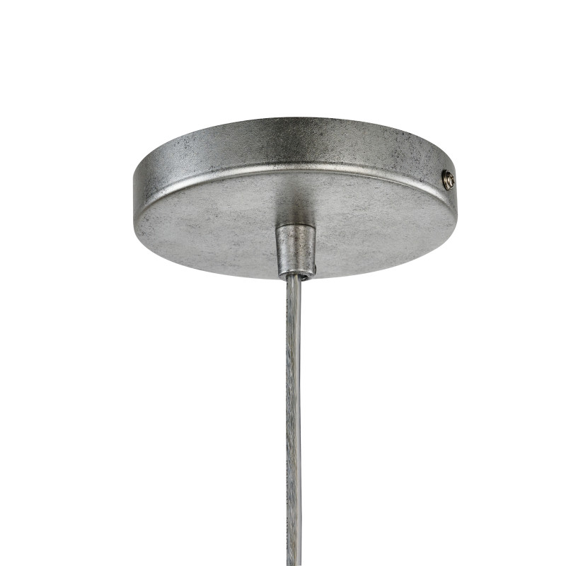 Подвес Favourite Lampion 4002-1P, L160*W160*H445/1445, вытянутый античного серебра, грани декоративного хрустального элемента эффектно переливаются в лучах света, лампу GU10 можно менять