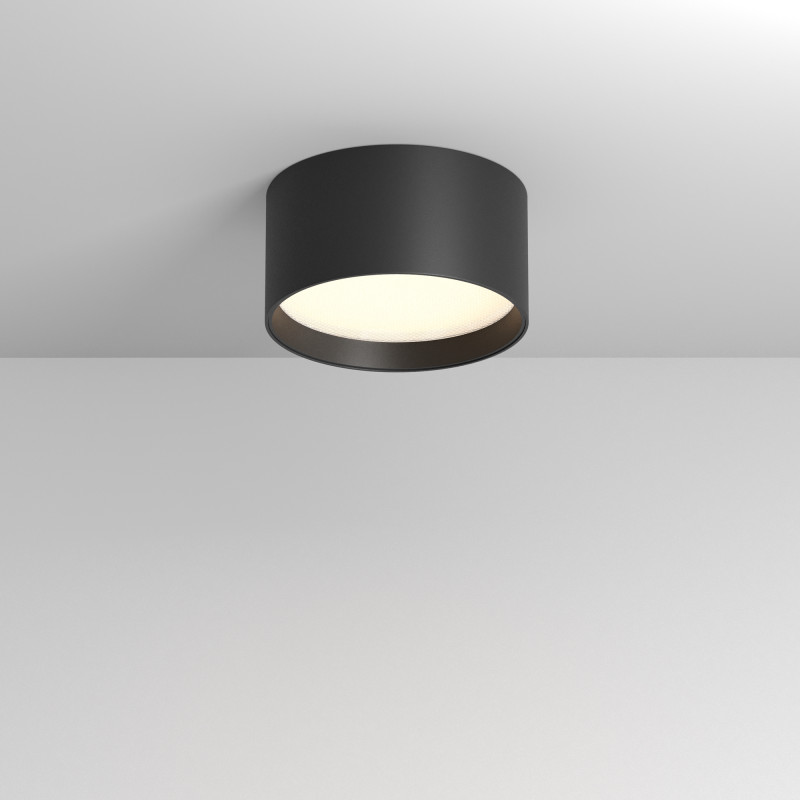 Потолочный светильник 12*6,4 см, LED 12W 3000K Maytoni Technical Ceiling Glare C091CL-12W3K-B черный