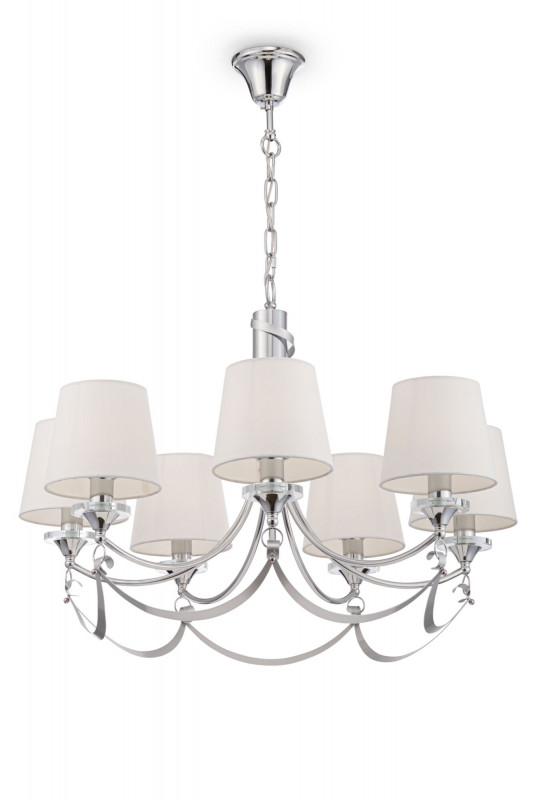 Подвесная люстра Freya Ariana FR5081PL-07CH, диаметр 76 см, хром