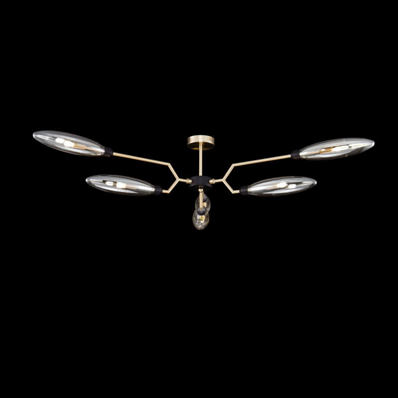 Потолочная люстра Maytoni Ventura MOD012CL-06G, золото, диаметр 125см