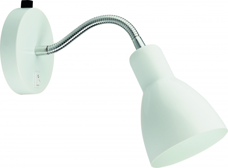 Бра Arte lamp Dorm A1408AP-1WH хром, белый