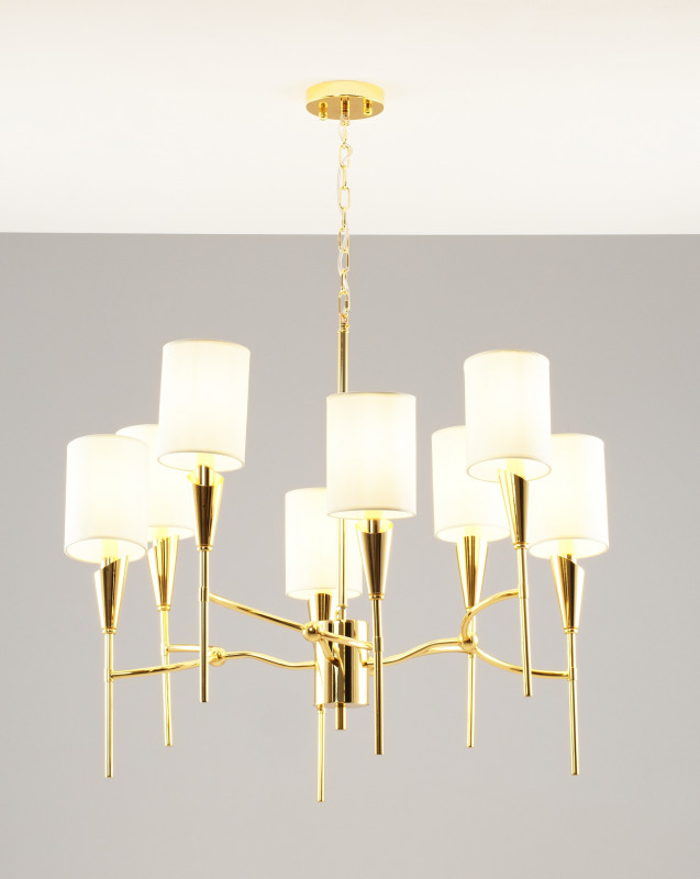 Подвесная люстра 80*71 см, E14 320 W, Moderli Luiza V10030-8P Золотой