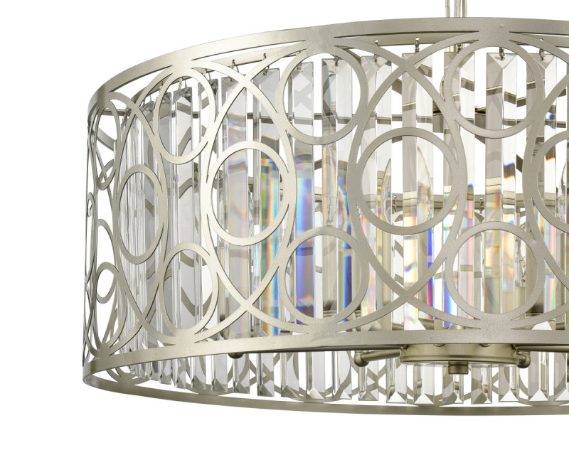 Подвесная люстра  61*110 см, 8*E14 шампань Vele Luce Riccio VL3164P08