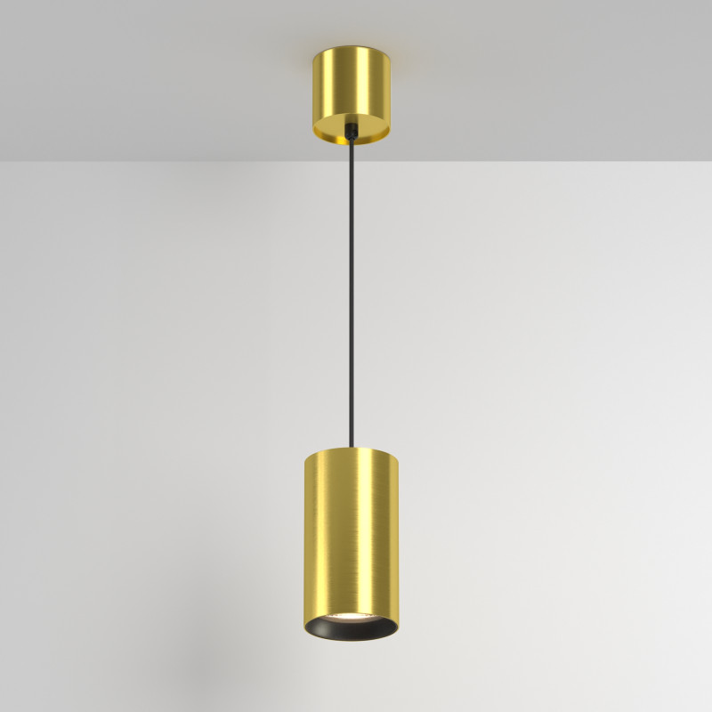 Подвесной светильник 8 см, 20W, 3000K, 50°, Maytoni Vol P100PL-20W3K-BS, латунь