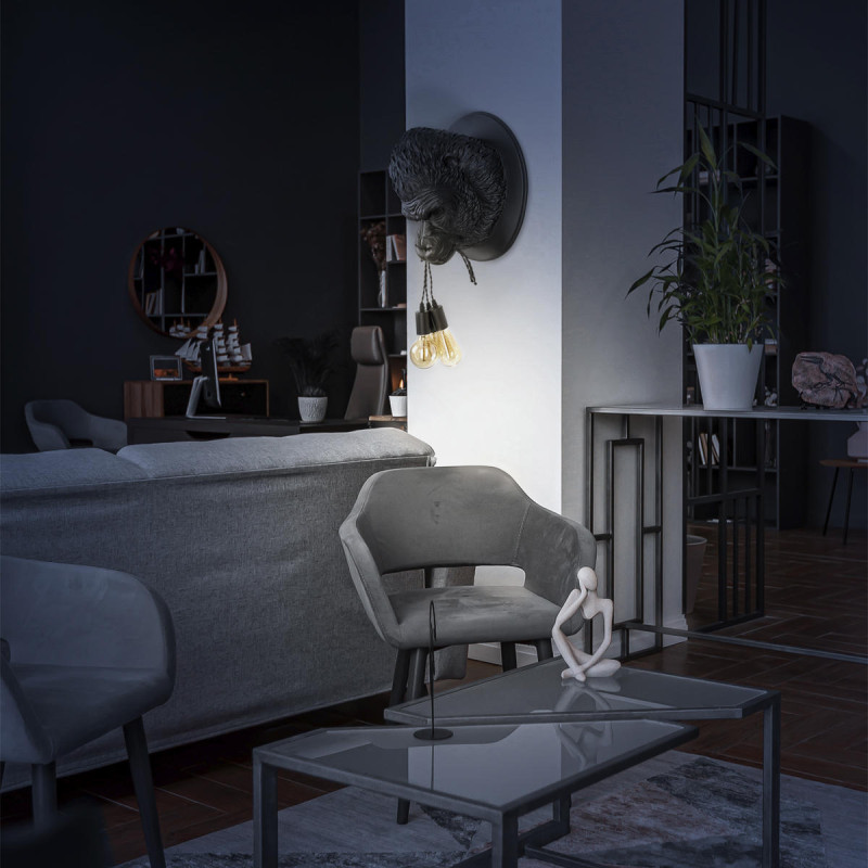 Светильник *41 см, 3*E27*W, Loft It 10178 Grey Gorilla, Серый