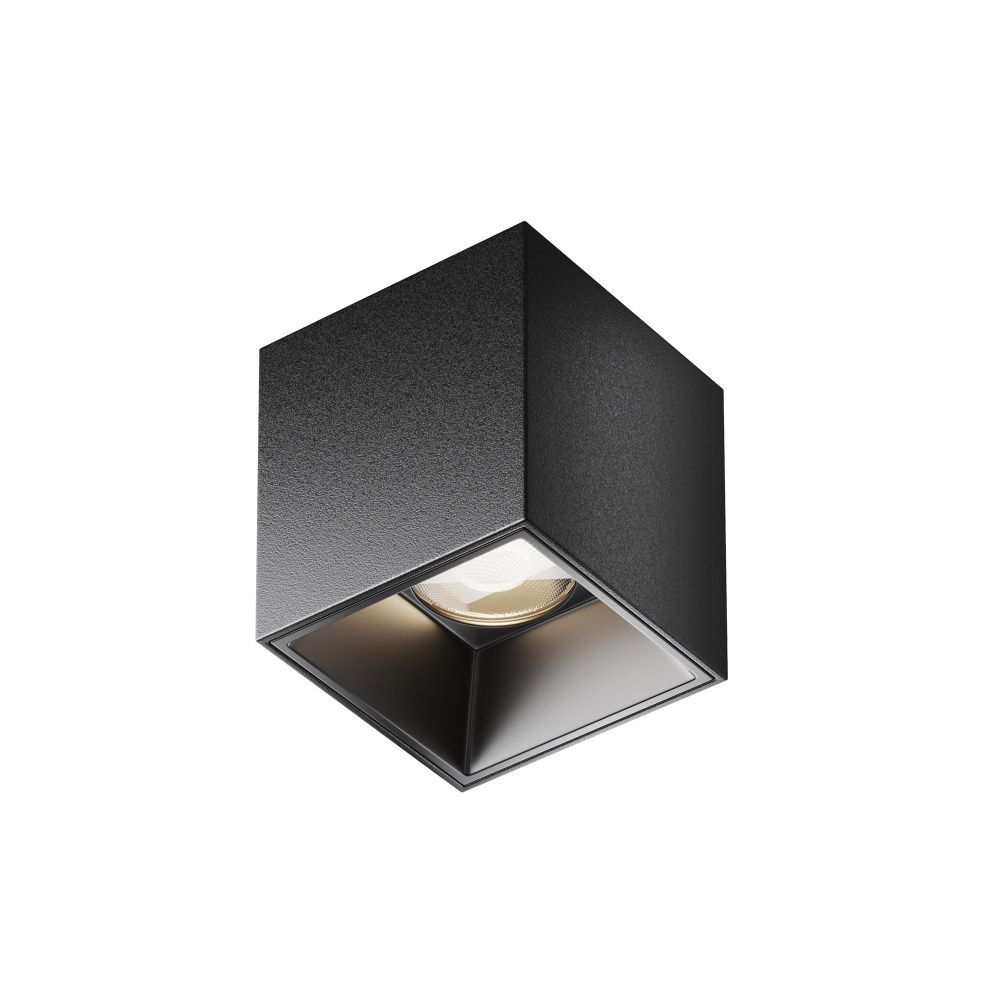 Светильник  C064CL-5W4K-SQ-B 5,3*5,3*-6 см, *LED*5W, 4000K, Maytoni technical Alfa LED C064CL-5W4K-SQ-B, Черный