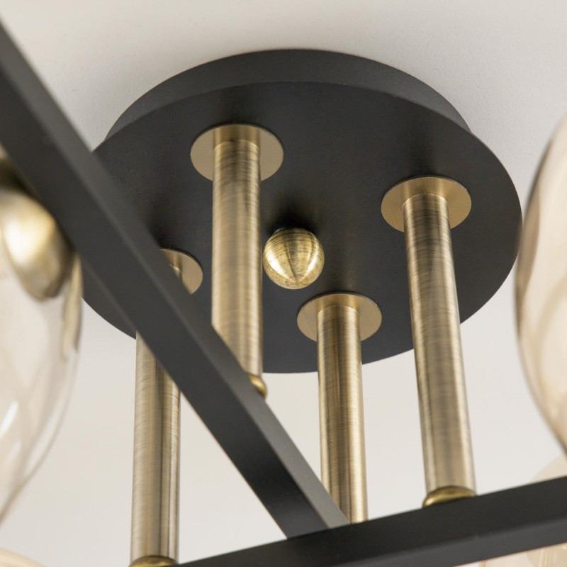 Люстра Citilux Девис CL201161 коричневый