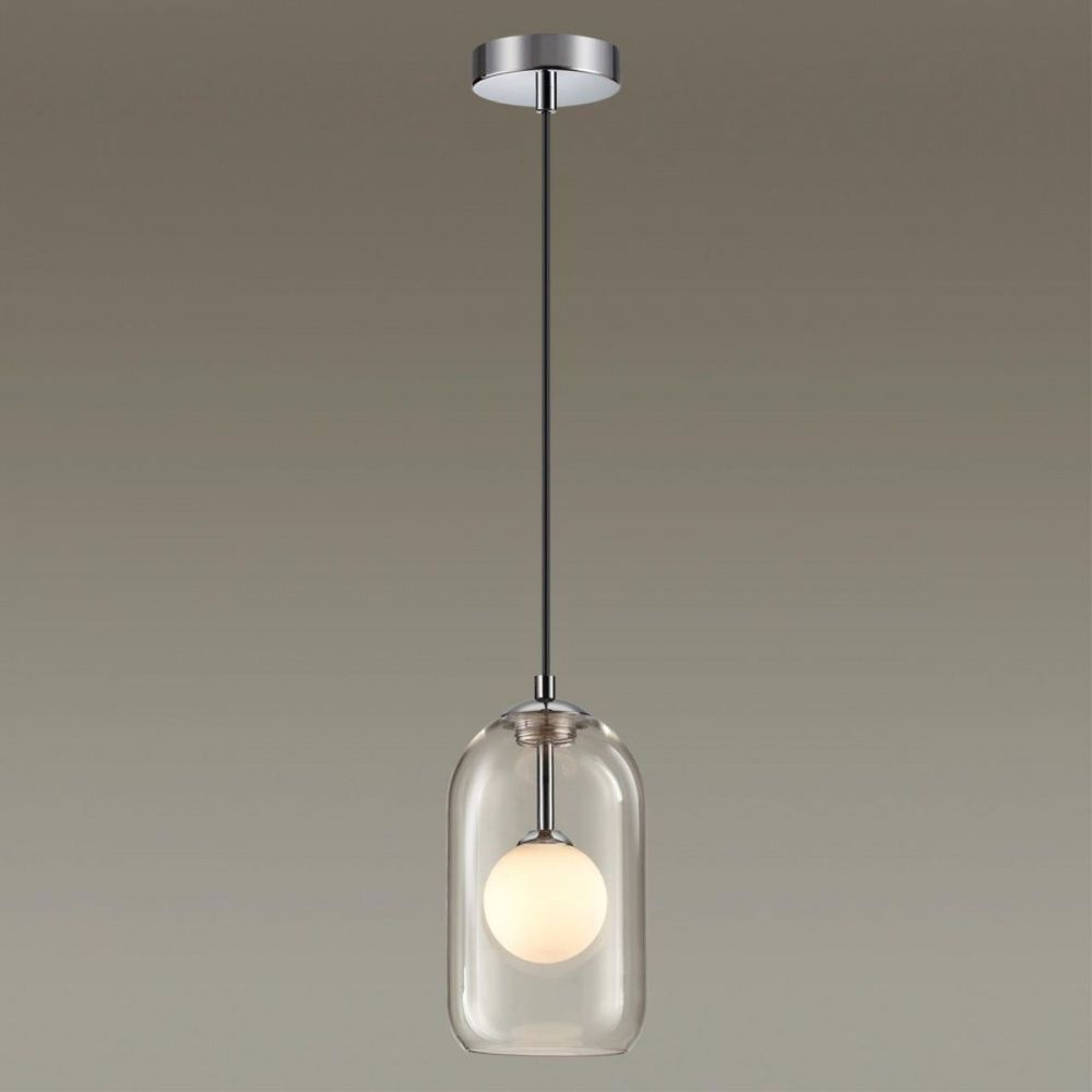 Подвесной светильник Диаметр 13 см Odeon Light Lostar 4953/1 Хром