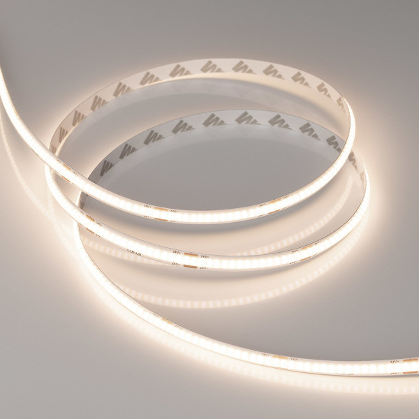 Лента COB-X320-8mm 24V Warm3500(8 W/m, IP20, CSP, 5m), Arlight 044584. Цена указана за 5 метров. Продается кратно 5 метрам.