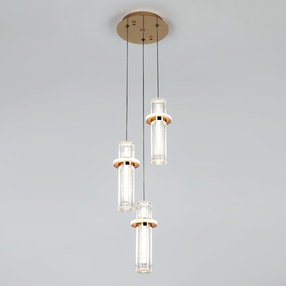 Подвесной светильник 21*21*105 см, LED 35W, 4000K, Золото MODELUX ML.3316.3