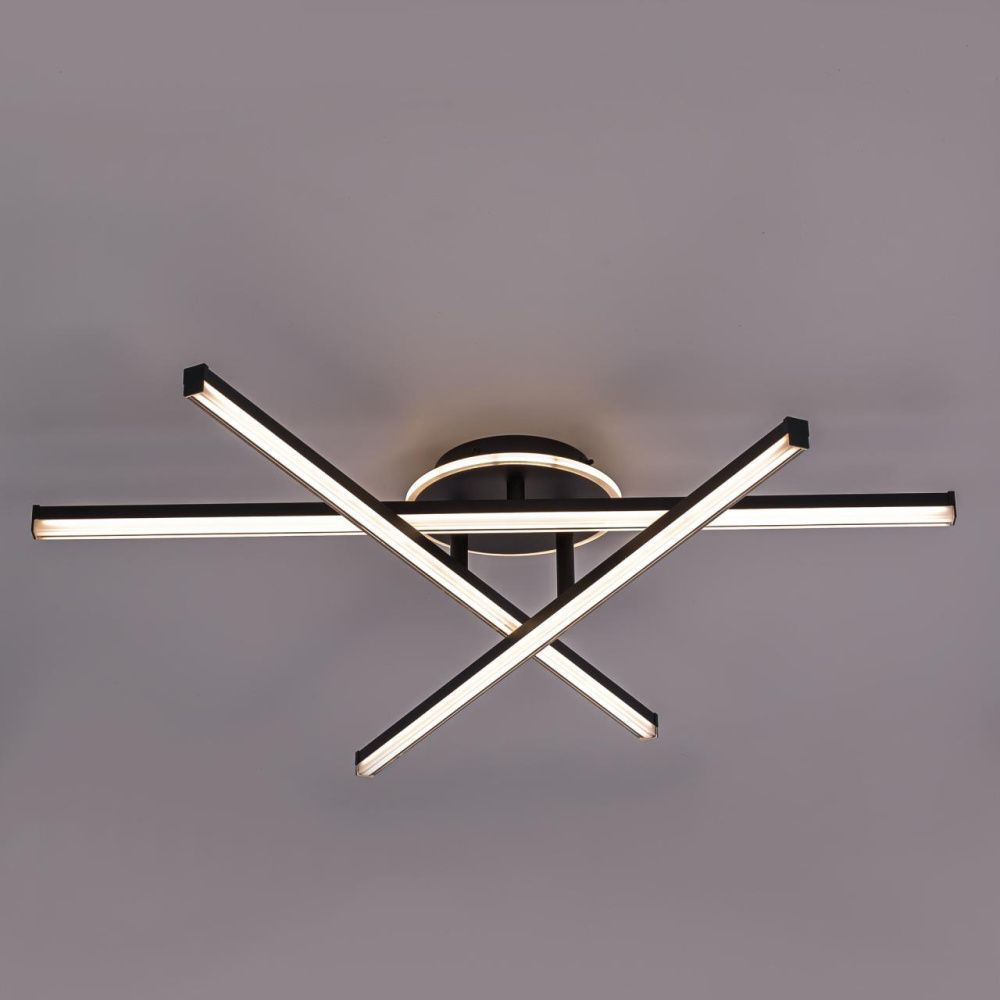 Накладная люстра 90*14 см, 75W, 3000-6000K, Citilux Trent   CL203631 черный